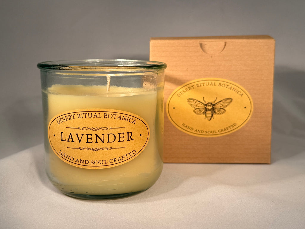 Lavender Beeswax Candle – Tall (Medium)