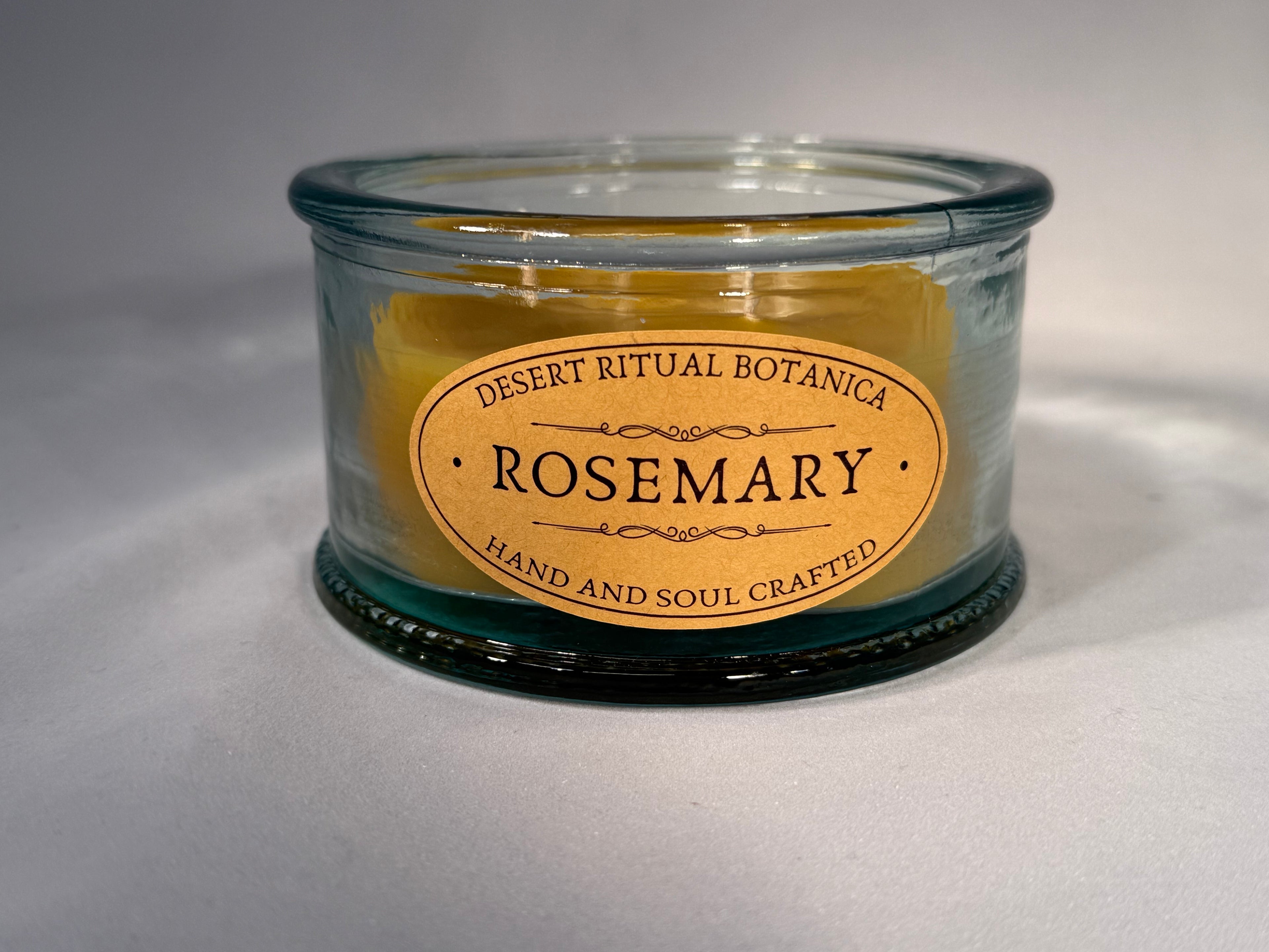 Rosemary Beeswax Candle - Low (Large)