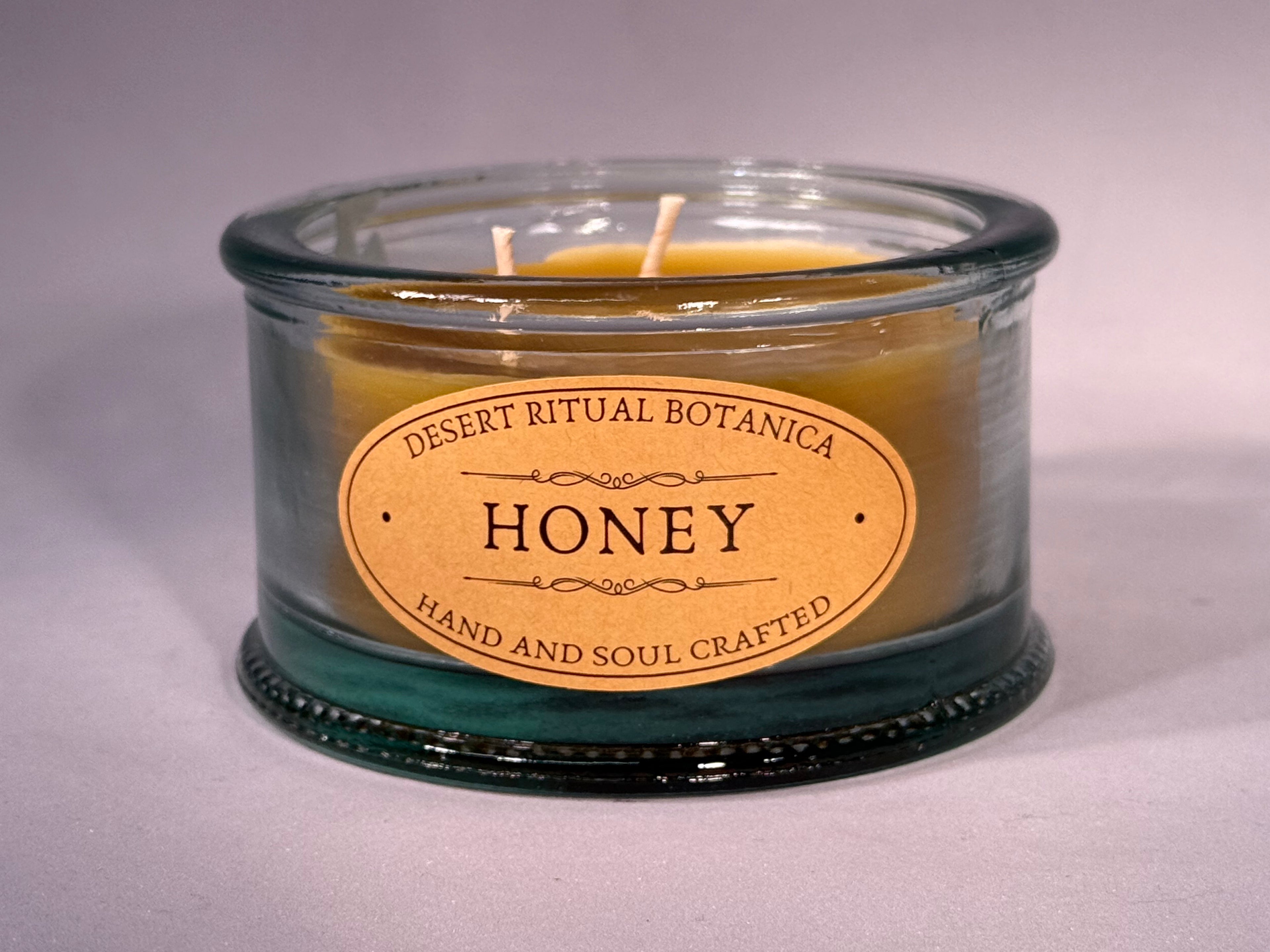 Honey Beeswax Candle - Low (Large)
