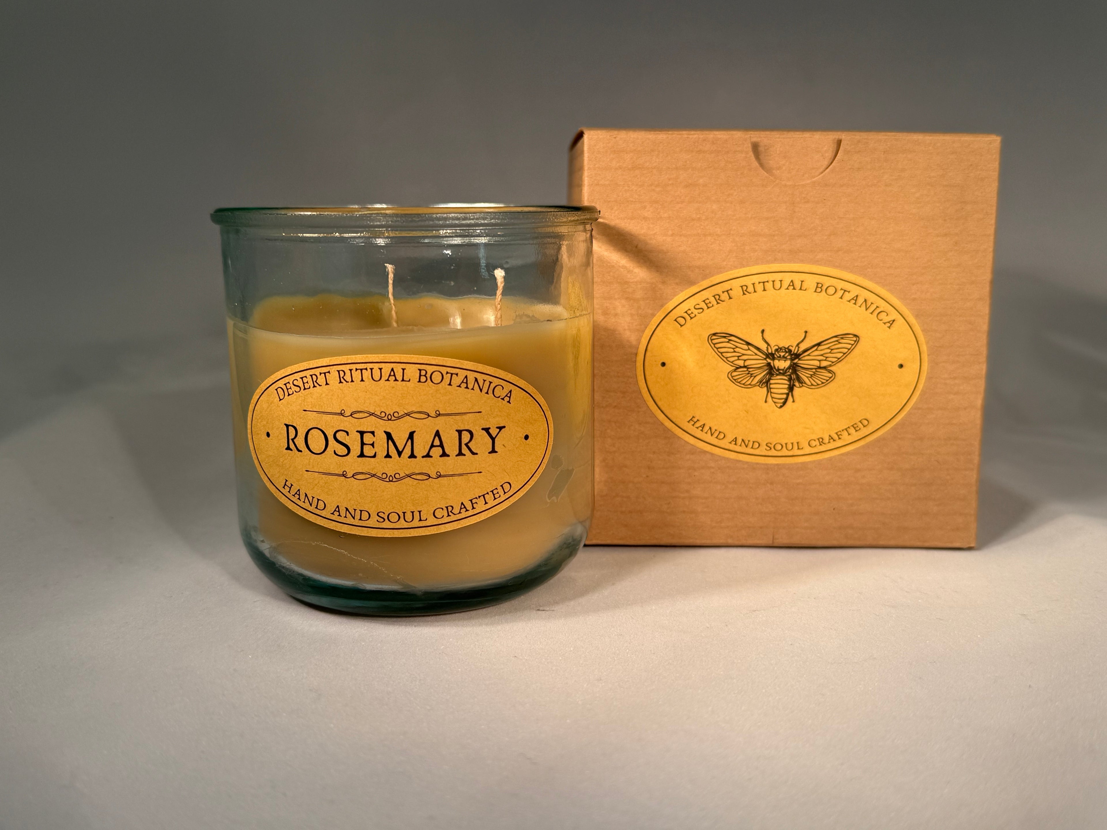Rosemary Beeswax Candle - Tall (Medium)