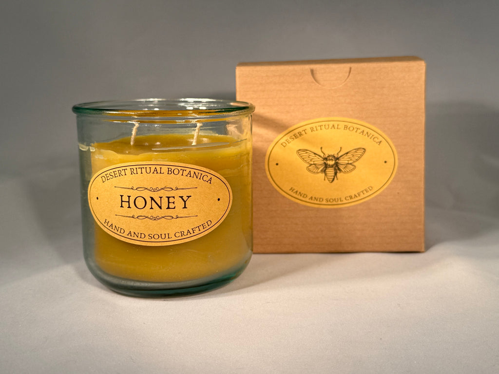 Honey Beeswax Candle - Tall (Medium)